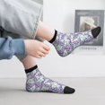 thumbnail image 2 of Pofeuu Lavender Flowers Print 30cm Socks, Adult Running Hiking Socks for Youth and Adult, 2 of 7