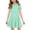 #A22-Mint Green, variant on XADYUY Summer Dress for Girls Casual A-Line Short Sleeve Girls Tshirt Dresses Polka Dot Crew Neck Sundresses Summer Swing Dresses with Pockets,12-13Years,Yellow