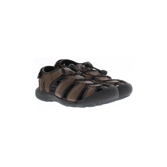Khombu Mens Travis Active Sandal (Brown, 11)