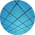 thumbnail image 1 of Ahgly Company Indoor Round Patterned Blue Dress Blue Area Rugs, 6' Round, 1 of 1