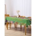 thumbnail image 3 of Easter Rectangle Tablecloth, Farmhouse Green Spring Watercolor Flowers Eggs Waterproof & StainResistant Tablecloth, Washable Oil-proof Table Cover for Dining/Party/Wedding/Camping/Buffet 60x120 In, 3 of 9