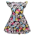 thumbnail image 1 of Vestido de verano para niñas Frozen Elsa Anna sirena Ariel vestido de verano con mangas abullonadas vestidos de verano de corte A para niñas trajes casuales 1T-12T, 1 of 1