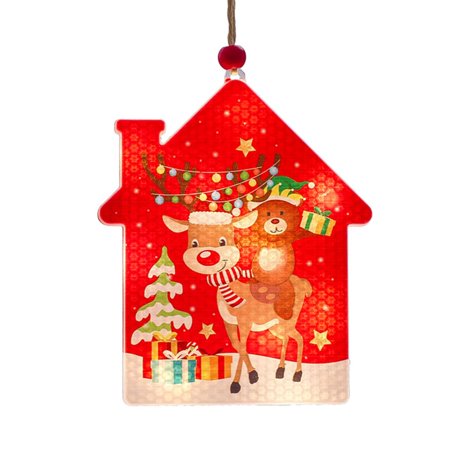 

Christmas Light Decor Hanging LED Santa Tree Decor Festival Themed Night Light