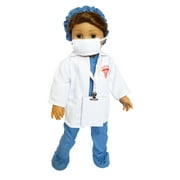 MBD Inspiring Blue Doctor Set fits American Girl Dolls and My Life as Dolls- 18 Inch Doll Clothes- Doll Clothes Only Doll is Not Included