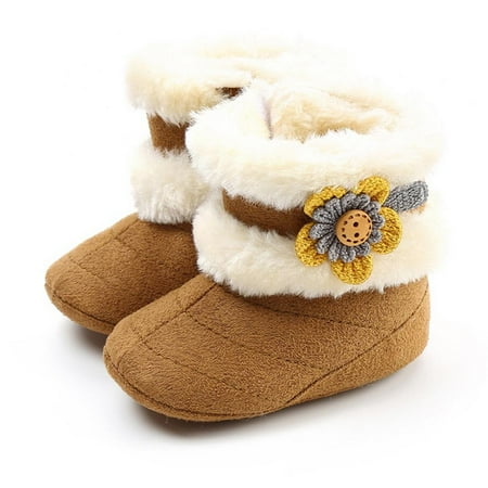 

Newborn Baby Girls Boys Boots Soft Anti-Slip Sole Warm Winter Snow Booties Toddler Infant Prewalker Shoes