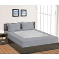 thumbnail image 3 of D.N.G. BEDDINGS 3 Piece Box Spring Cover - 100% Egyptian Cotton, 800 TC, Wrap Around 4 Sides Bed Skirt for Hotel & Home, Fits Box Springs up to 10 Inch - Twin XL, Stripe Silver Color, 3 of 9