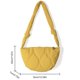 thumbnail image 4 of Btafrte Bolso Hombro Rhombic Lattice Dumpling Down Bag Casual para El (amarillo), 4 of 8
