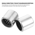 thumbnail image 4 of unbranded  2 Pcs One Way Bearing Single Direction Thrust Rollers Cable Silver, 4 of 8