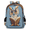 Black, variant on Jiaoprinted Country Rustic Forest Deer Multi-Functional Backpack, Adult Laptop Backpack Casual Daypack for Work Travel Outdoor, Wildlife