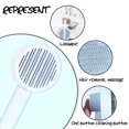 thumbnail image 2 of Dog & Cat Brush, Pet Grooming Dematting Dog Comb for Short and Long Hair, Massage Removes Mat Cat Comb for Shedding Short Long haired with Quick Self Cleaning Button--, 2 of 6