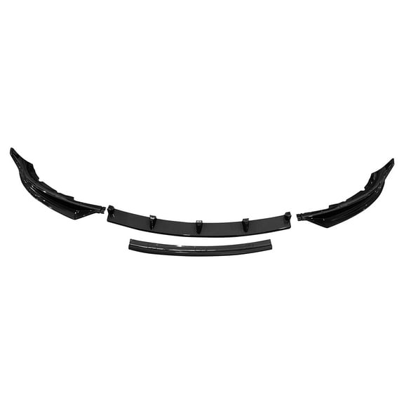Compatible With 17-23 Tesla Model 3 IKON Front Bumper Lip Spoiler 4PC - Carbon Fiber Print