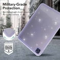 thumbnail image 6 of TECH CIRCLE Case for iPad Pro 11 inch Case (M4) 2024,,Clear Slim Glitter Bling Sparkle Kid Girls Women Full-Body Protective Soft TPU Back Cover Lightweight Thin Shell,Purple, 6 of 7