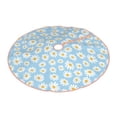 thumbnail image 2 of Bingfone Christmas Tree Skirt Mat Christmas Decoration Interior 36" -Floral Daisy, 2 of 6