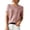 Pollen color, variant on Women’s Solid Color Crewneck Loose Blouse Short Sleeve Casual Work Shirt Tunic, Comfortable Knit Top for Office or Daily Wear, Relaxed Fit Everyday Blouse for Women