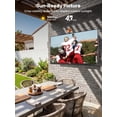 thumbnail image 5 of SYLVOX Outdoor TV 65" Google TV 1000Nits 4K UHD Dolby Atmos,Outside TV Partial sun, IP56 weatherproof Televison, Google Assisant,Screen Mirroring,Ultra-Thin Bezel (Frameless 2026), 5 of 7