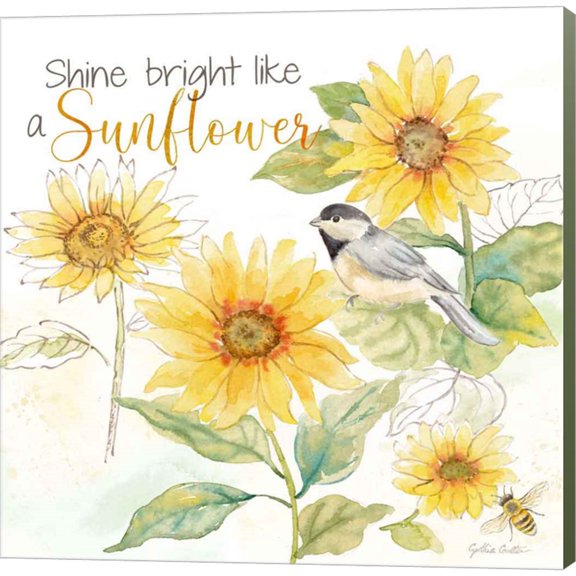 Great Art Now Be My Sunshine V by Cynthia Coulter, Canvas Wall Art, 12W x 12H