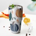 thumbnail image 3 of 30oz Fall Leaves Pumpkin Tumblers Stainless Steel Tumbler with Lid and Straw,Vacuum Insulated Double Wall Travel Tumbler Cups Mug with Cleaning Brush for Coffee,Tea, 3 of 7