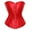Red, variant on Fesfesfes Women's Plus Size Corsets Shapewear Outfit Solid Color Underwear Shapewear
