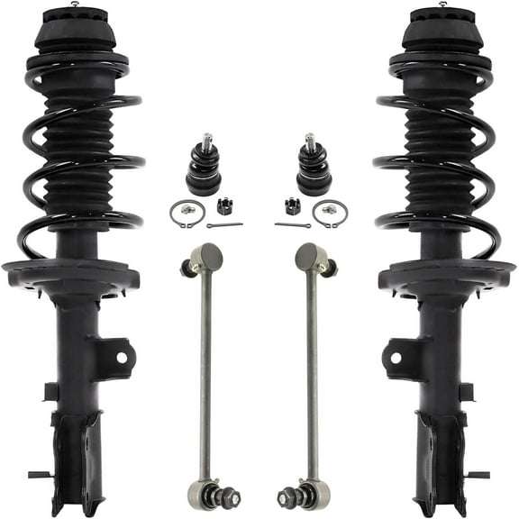 Detroit Axle - Front Struts & Coil Springs Sway Bar Links Lower Ball Joints Replacement for 2012-2017 Hyundai Accent - 6pc Set