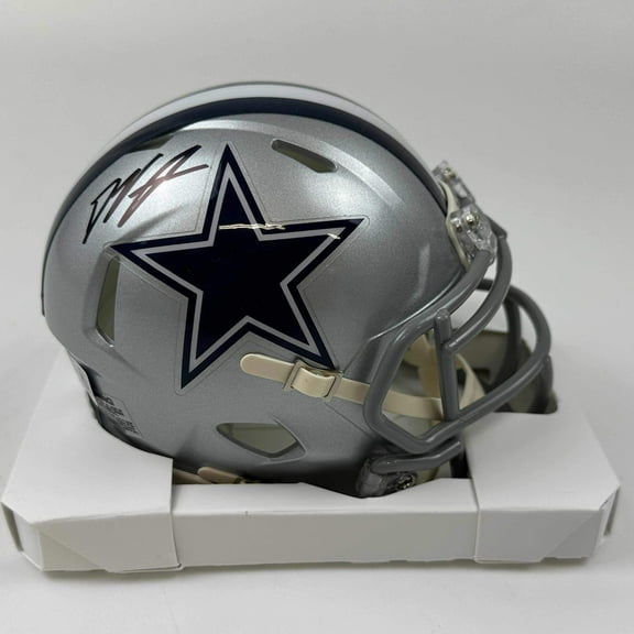 Autographed/Signed Deuce Vaughn Dallas Cowboys Mini Football Helmet Beckett BAS COA