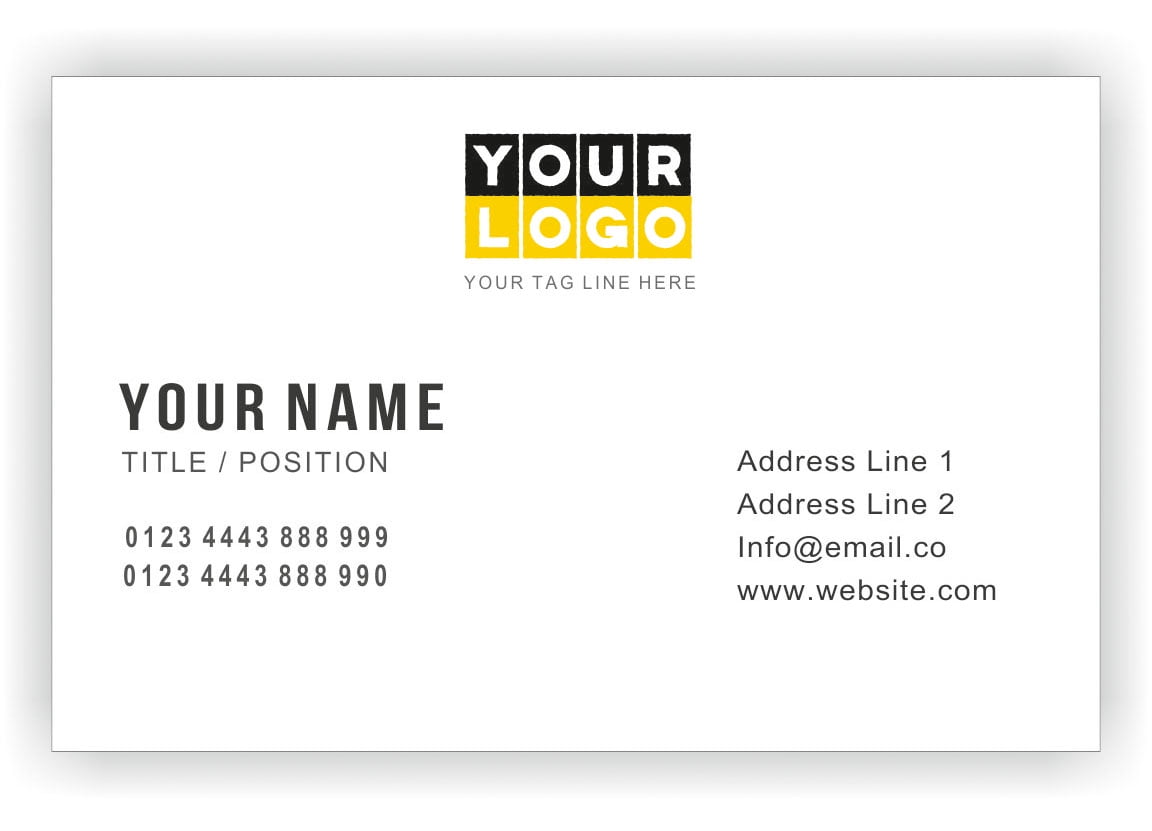 With Logo Regular Personalised Business Cards Custom Professional