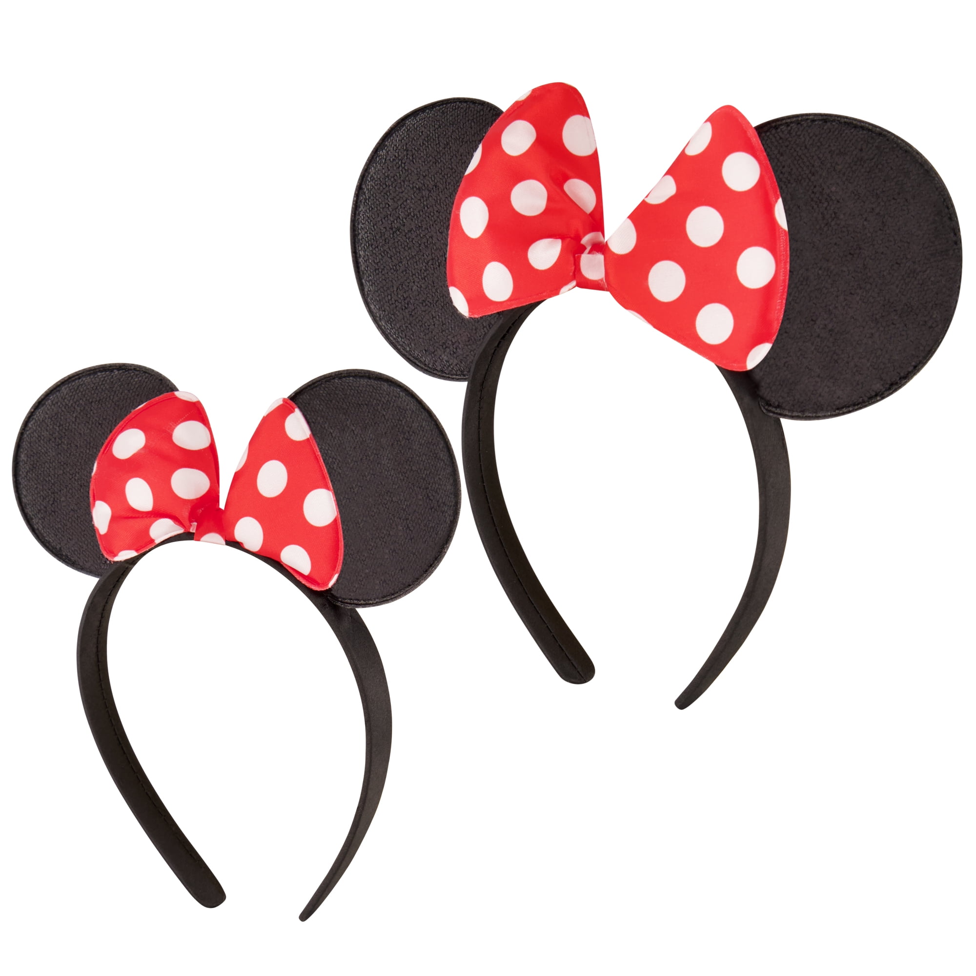 12 Mickey Mouse Ears Blue Black Sparkle Headbands Birthday Favors Minnie Costume 