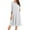 White, variant on LISTHA Women's A-Line Swing Midi Dress 3/4 Sleeve Casual Formal Saffron L