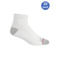 thumbnail image 2 of Fruit of the Loom Mens EverSoft Cushioned Cotton Ankle Socks 20 Pack, 13-15, 2 of 3