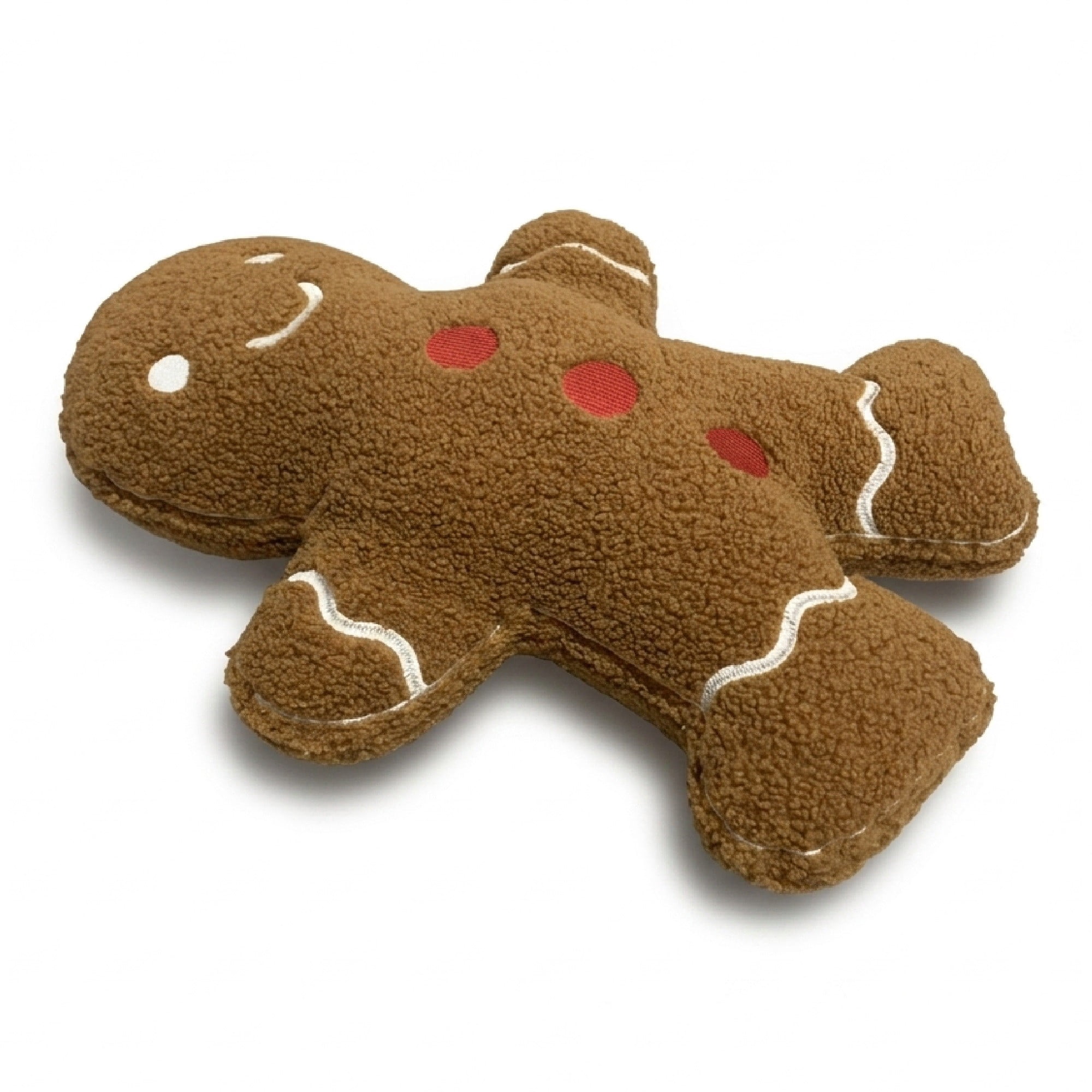 Greenland Home Fashions Decorative Holiday Honey Brown Gingerbread Man Toss Pillow