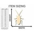 thumbnail image 2 of Unfinished Wood Cockroach Shape -Insect - Animal - Craft - up to 46" DIY 7" / 1/8", 2 of 3