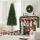 thumbnail image 5 of Árbol de Navidad Artificial Lápiz 7.5 Pies | Prelit + Verde y Blanco + Montaje Fácil | Decoración Hogar/Oficina/Centro Comercial, 5 of 10