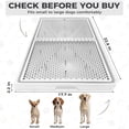 thumbnail image 6 of Dog Pee Pad Holder with Raised Mesh Grate – Expandable Indoor Puppy Potty Tray, Heavy Duty Plastic, Keeps Paws Dry, Fits Standard 24x15 Pads – Alpha Dog Series, 6 of 13