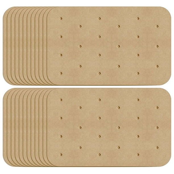 Revestimiento de Papel Pergamino para Freidora de Aire con Orificio de Aire para Freidora de Aire Ninja DZ201, DZ401, Accesorios para Freidora de Aire Dual, 200 Piezas