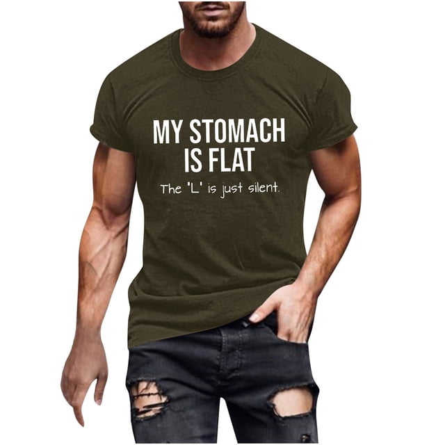 T-Shirt Graphique à Manches Courtes Décontracté pour Hommes, Col Rond Imprimé, Tissu Imitation Coton Léger pour Usage Quotidien