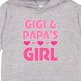 thumbnail image 3 of Inktastic Gigi and Papa Girl Cute Granddaughter Toddler Hoodie, 3 of 4