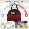 thumbnail image 4 of Naloa Red Geometric Print Lunch Bag for Women & Men Insulated Lunch Box or Cooler Lunch Tote Bags for Work, Travel, Outdoor, 4 of 5