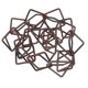 thumbnail image 1 of Metal Rain Chain Brown Color Outdoor Management Downspout Aluminum Alloy 100x8cm 1Pcs, 1 of 5