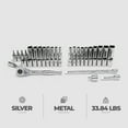 thumbnail image 3 of Master Mechanic 45-Piece SAE Socket Tool Set, 1/4 Inch Drive, Ratchet Wrench Kit, 3 of 8