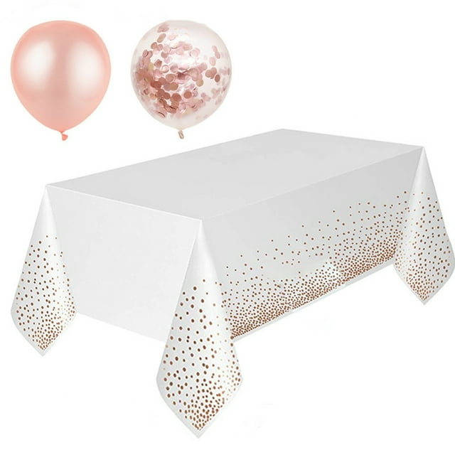 Graduation Balloons Decorative DIY: 50PCS Round Latex Balloons with Table Cloth