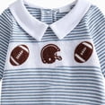 thumbnail image 5 of Newborn Baby Boy Fall Winter Clothes Rugby Embroidery Long Sleeve Collared Romper Jumpsuit 0 3 6 Months Cute Infant One Piece Outfit Kaprioy Baby Boy Clothes, 5 of 5