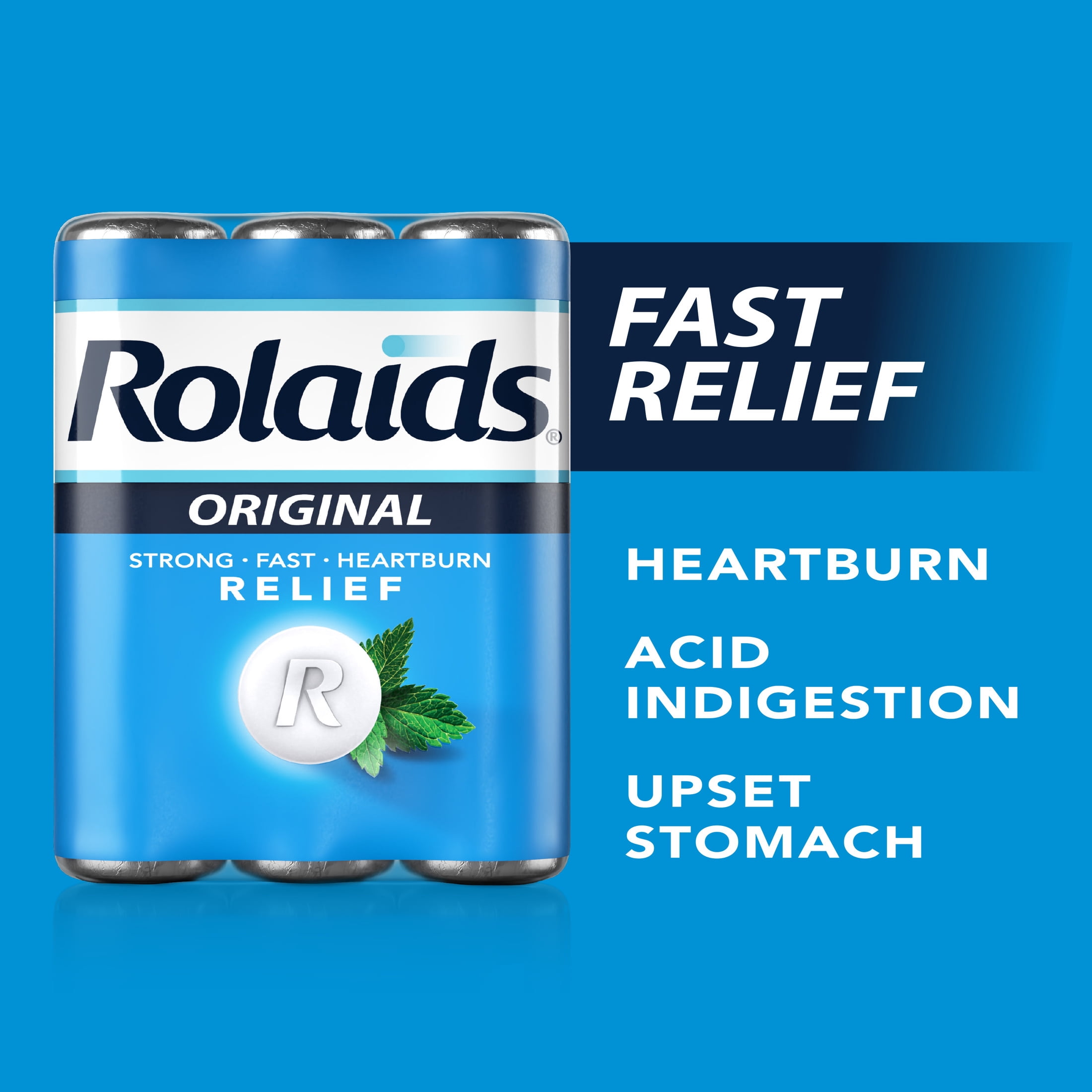 Rolaids Original Strength, 30 Chewable Tablets, Mint