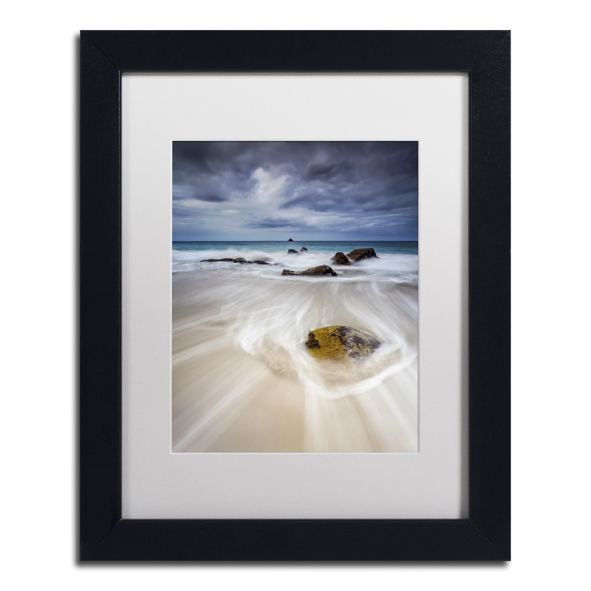 Trademark Fine Art "Waveguide" Canvas Art by Mathieu Rivrin, White Matte, Black Frame