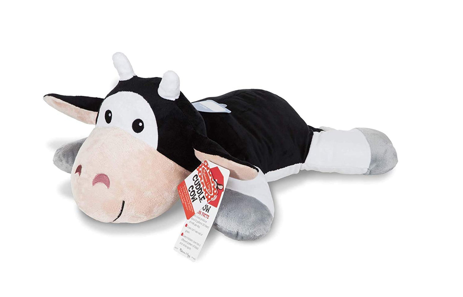 Cow Kids Pillow Plush Wool Furry Body Velvety Hooves Soft Cozy Comfortable New