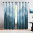 Mountain Forest Blackout Curtains, Nature Landscape Drapes for Bedroom ...