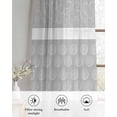 thumbnail image 6 of Farm Fruits Sheer Curtains 54 Inch Length 2 Panels Set for Living Room/Bedroom, Watermelon Lemons Peach Strawberry Grey Striped Kitchen Curtains Grommet Curtains Window Treatments 42"x54"x2, 6 of 7