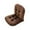Brown, variant on Thick Kitchen Chair Pads Non Slip with High Back,Linen Chair Cushions for Dining Chairs with Ties,Comfy Garden Chair Pads Seat Cushion, Office Chair Cushion for Indoor(17.7"×14.96"×16.5",Beige)