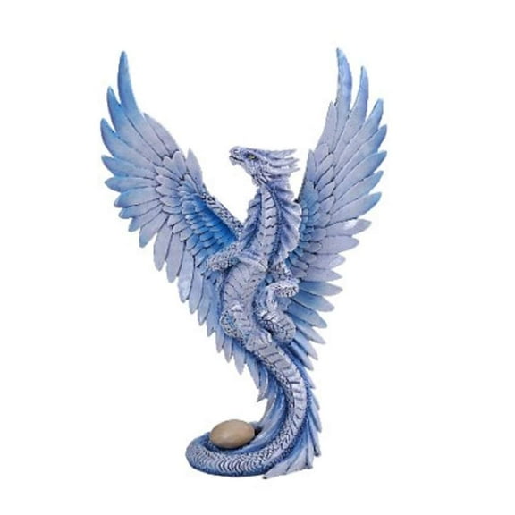 Pacific Giftware Anne Stokes Age of Dragons Iced Blue Wind Dragon Home Tabletop Decorative Resin Figurine