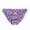 Purple, variant on Women's Frill Trim Satin Underwear Low-Waist Bikini Briefs Stretch Panty Ladies Underpants Lingerie