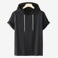 thumbnail image 2 of Women's Summer Casual Pullover Hooded Sweatshirt Short Sleeve Fashion Athletic T-Shirt for Sports and Daily Wear, 2 of 3