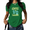 Green, variant on Women's Iced Coffee Sunshine Slogan Graphic Tee - Summer Cute Cafe Print, Short Sleeve Crewneck Casual T-Shirt, Trendy Vacation Top for Ladies Daily Wear